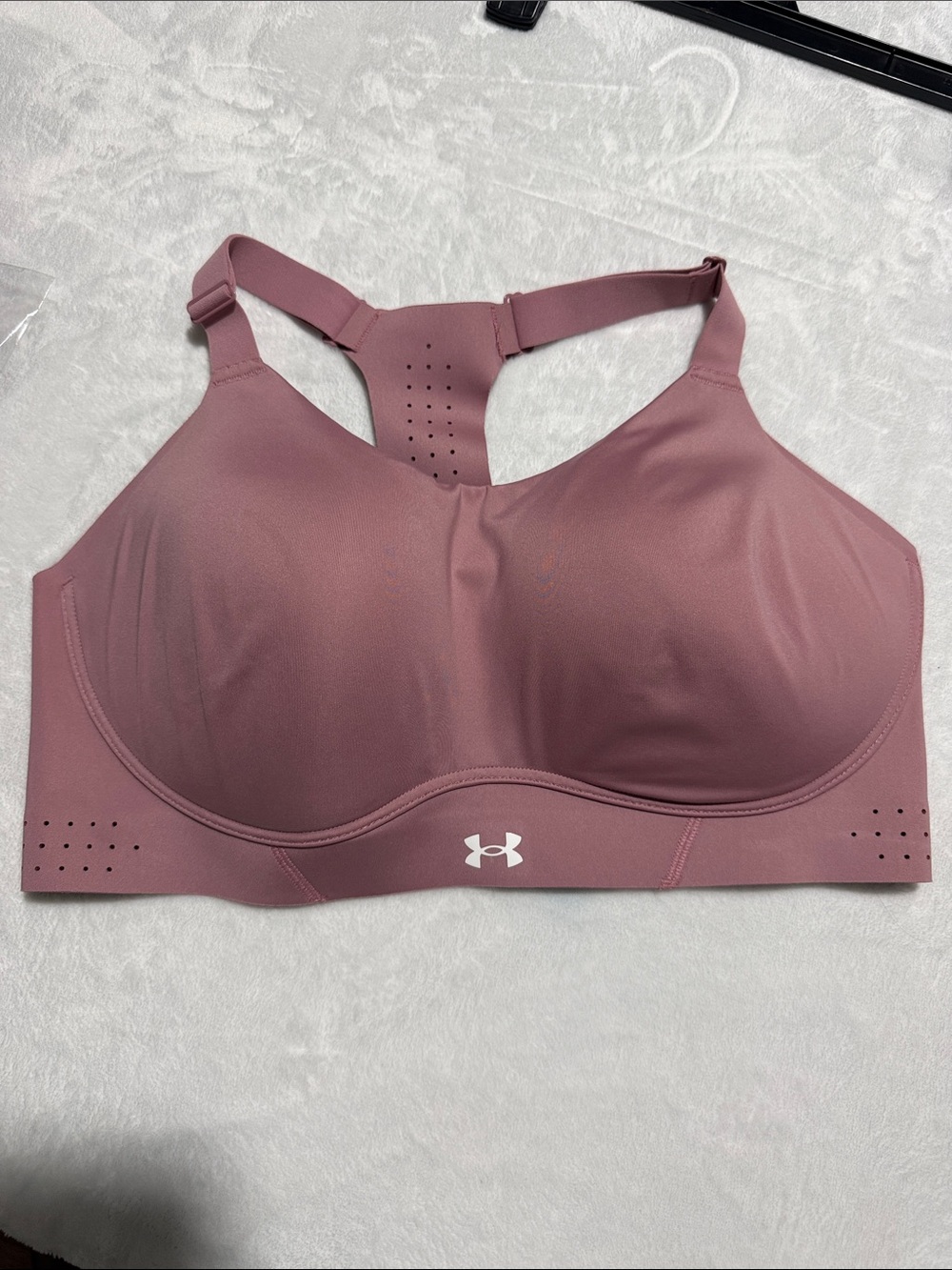 Under Armour Rose Taupe High-Impact Molded Cup Sports Bra